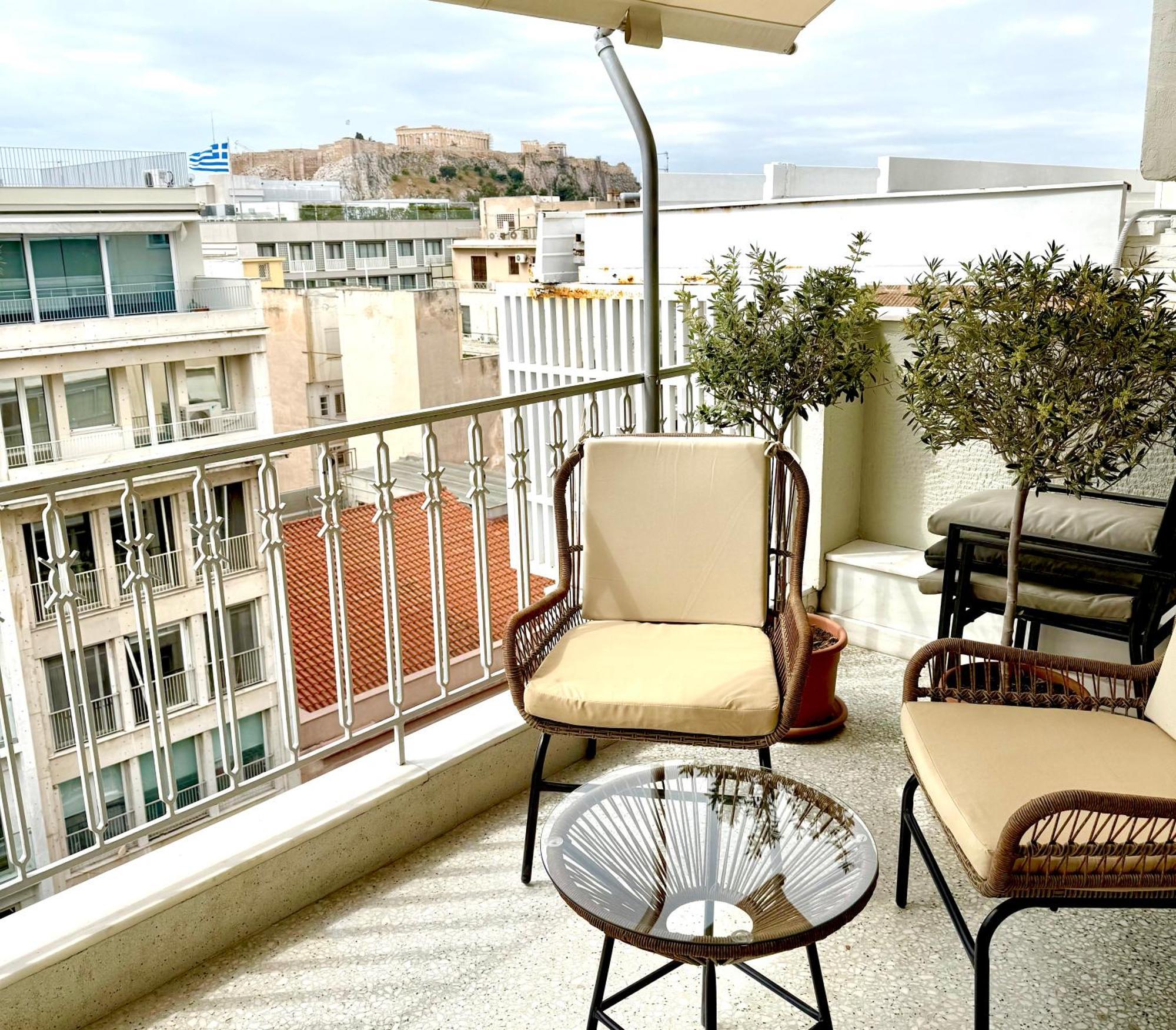 Parthenon And Syntagma Square View Apartment Athens Exterior photo